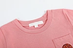 Short Sleeve Plain Pink baby Girl Dresses 0-6